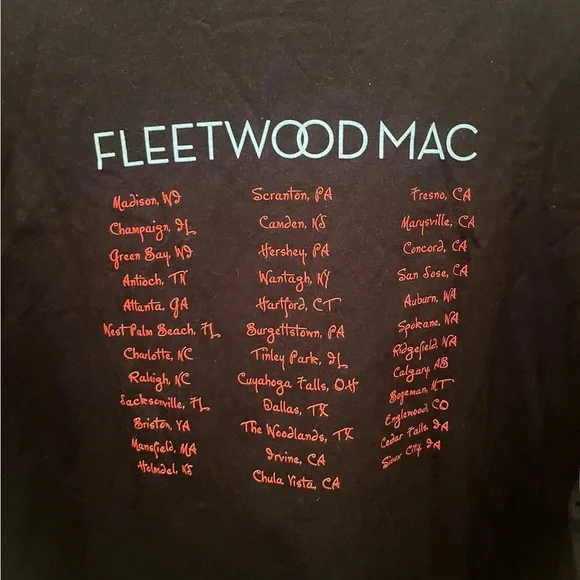 VINTAGE 2000s Fleetwood Mac Tour T-shirt 2004 / Streetwear / Tour Tees / Y2K - Picture 5 of 7